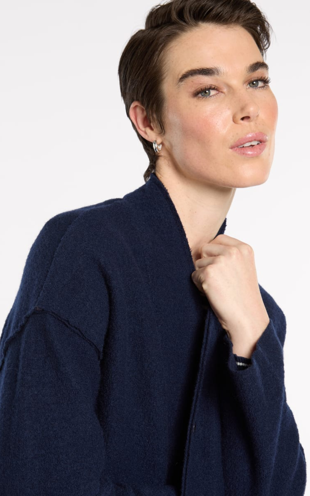 Boiled Wool Jacket product photo.