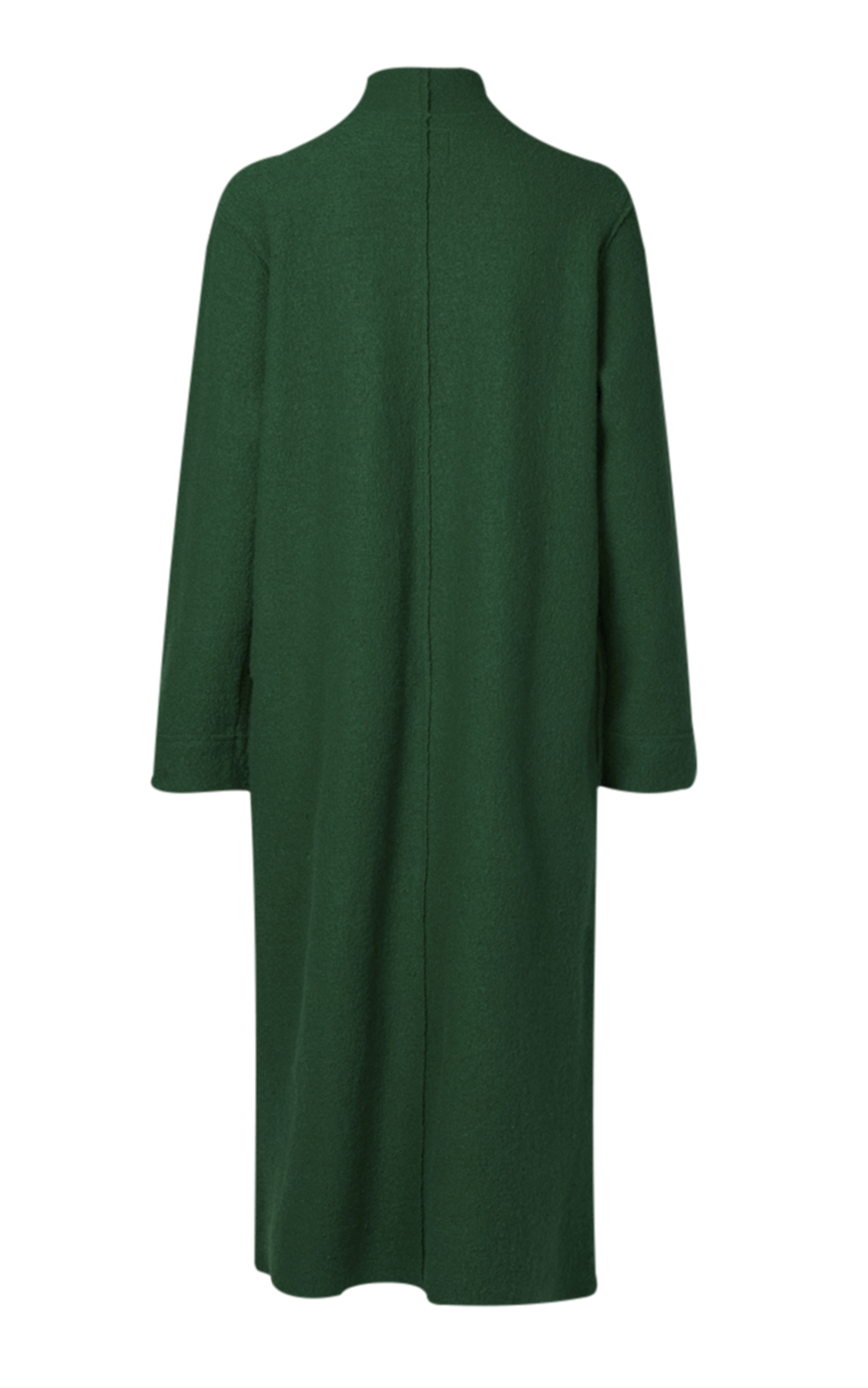 Collared Boiled Wool Coat product photo.