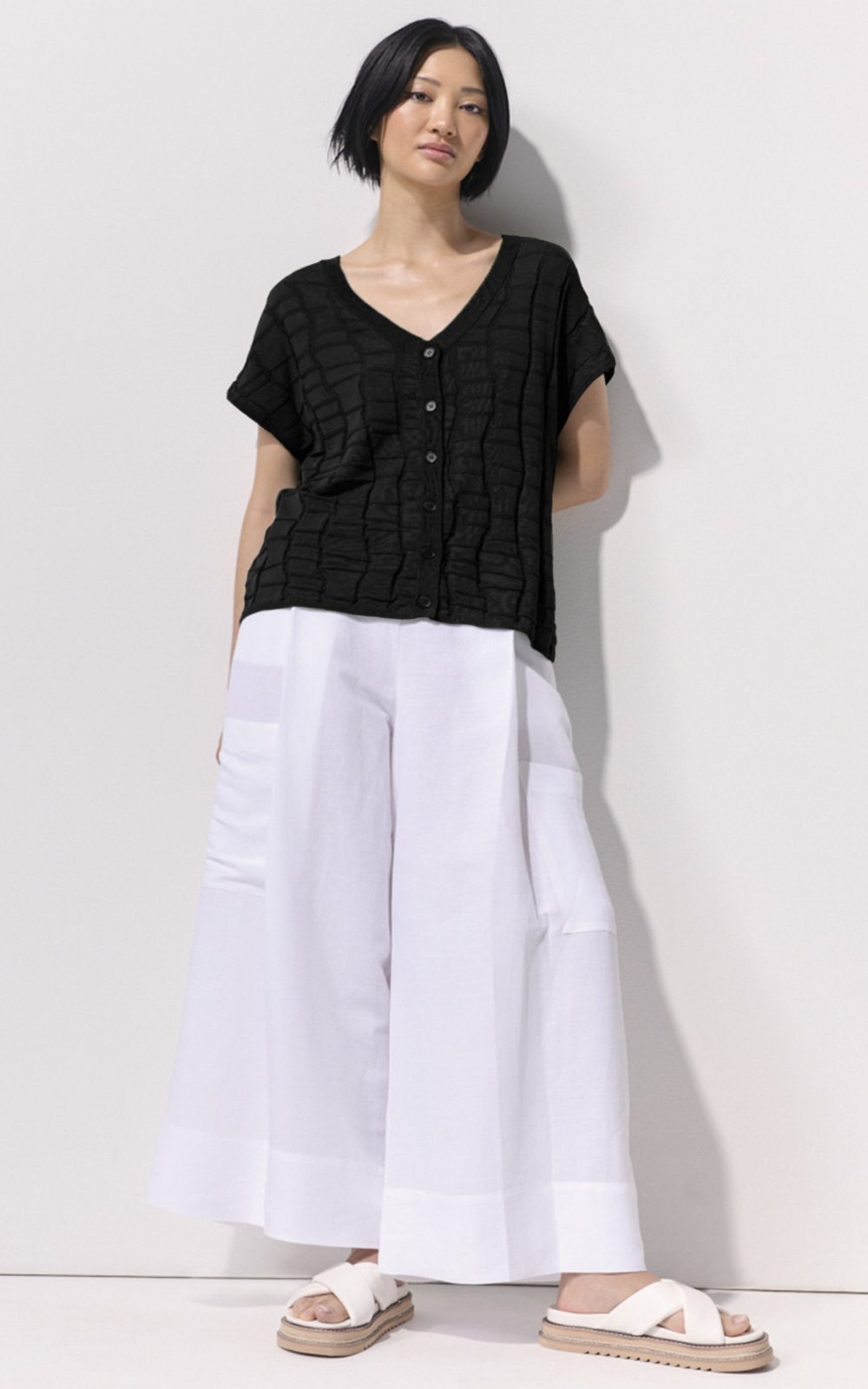 Two Way Textured Knit product photo.
