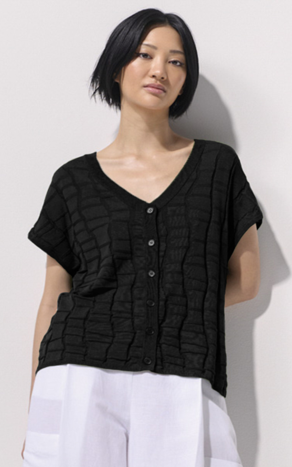Two Way Textured Knit product photo.