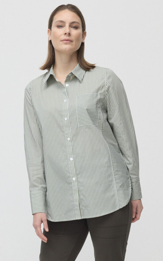 Longline Stripe Shirt product photo.