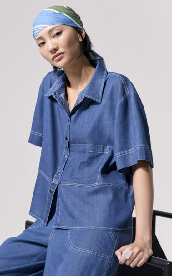 Daydrift Denim Shirt product photo.