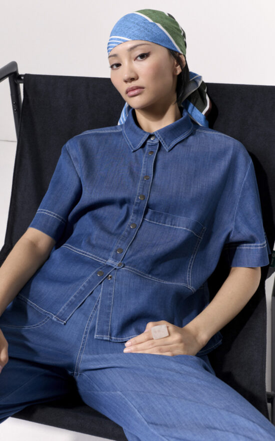 Daydrift Denim Shirt product photo.