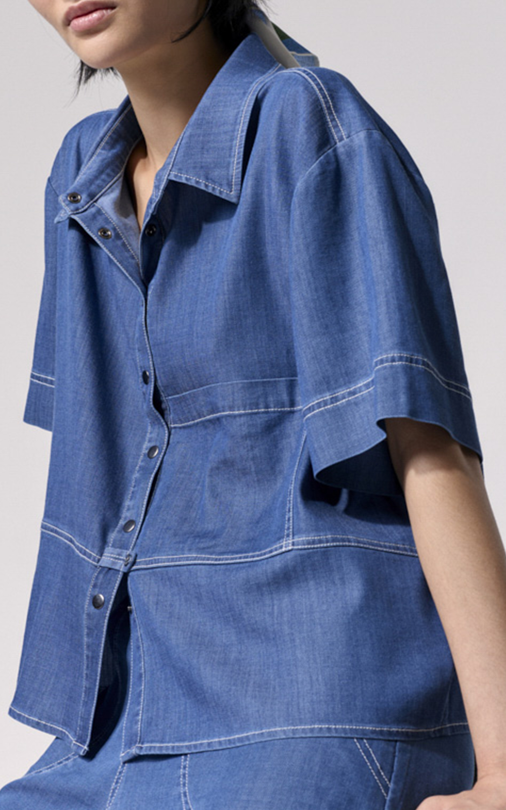 Daydrift Denim Shirt product photo.