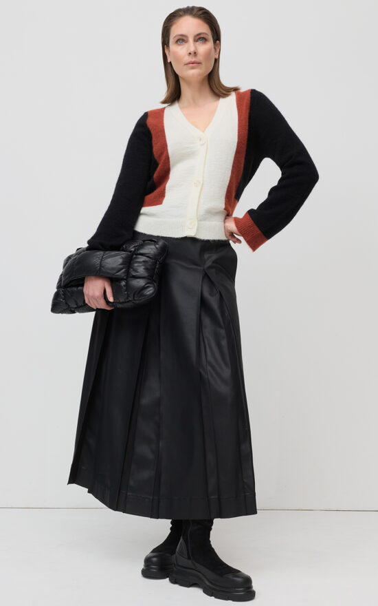 Wax Coated Skirt product photo.