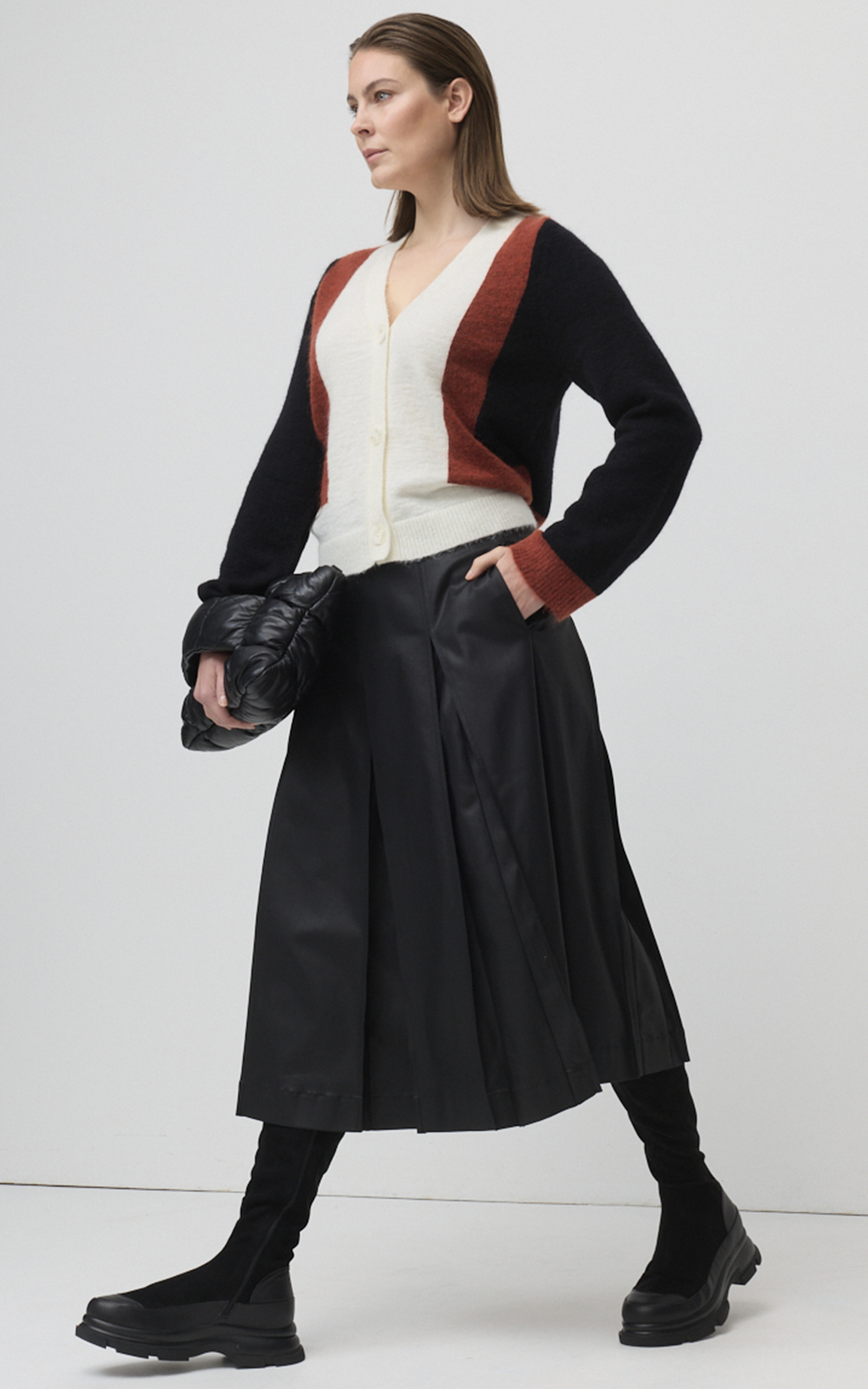 Wax Coated Skirt product photo.