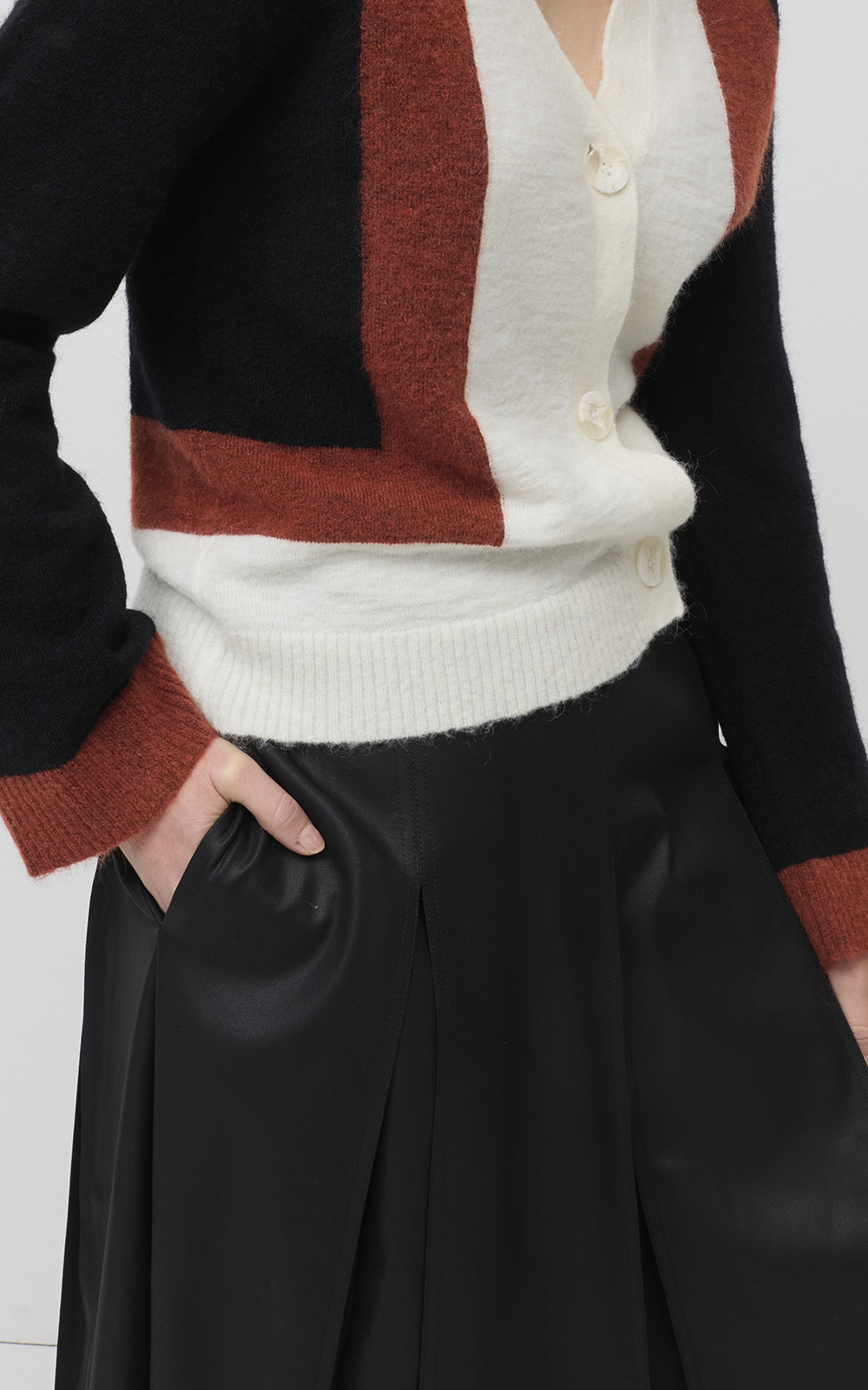 Wax Coated Skirt product photo.