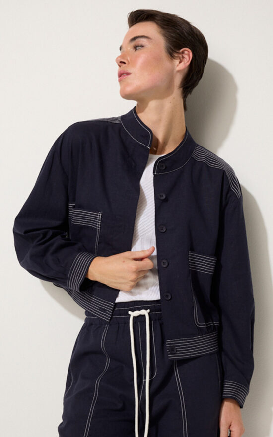 Comfort Linen Jacket product photo.