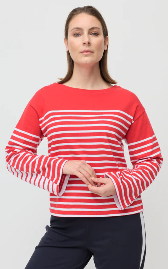 Two Way Stripe Sweat product photo.