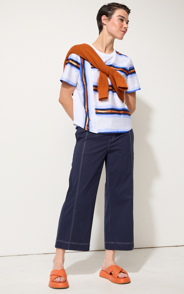 Essential Wide Leg Pant product photo.