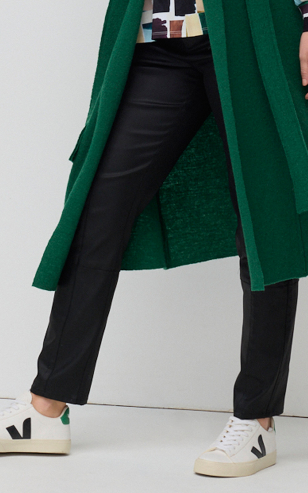 Panelled Wax Coated Jean product photo.