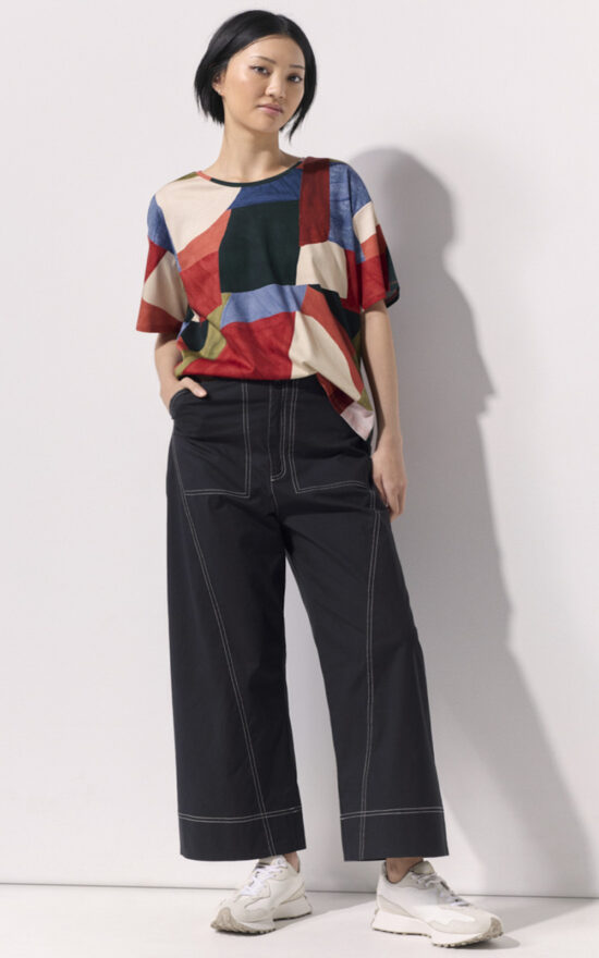 Essential Wide Leg Pant product photo.