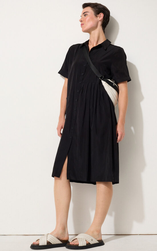 Crushed Travel Dress product photo.