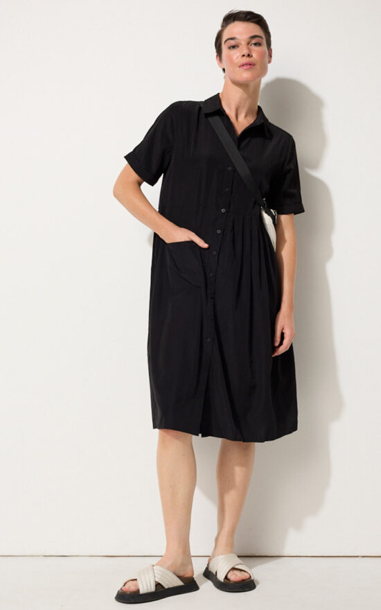 Crushed Travel Dress product photo.