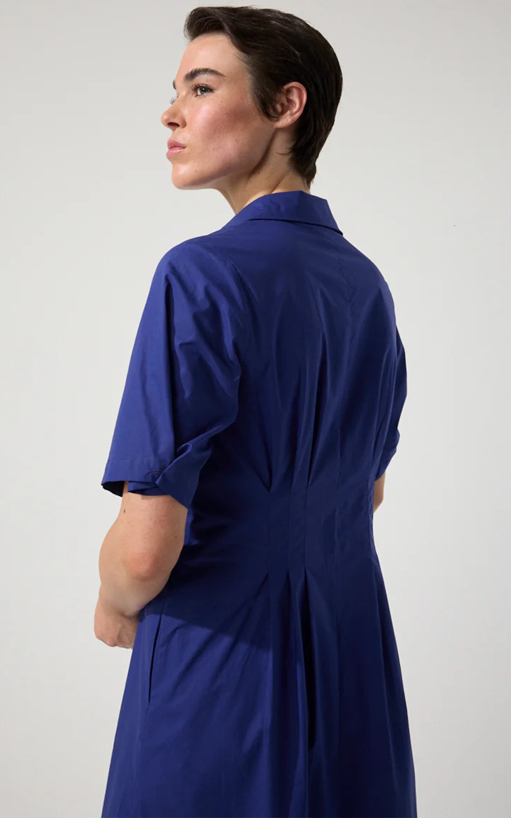 Poplin Shirtdress product photo.