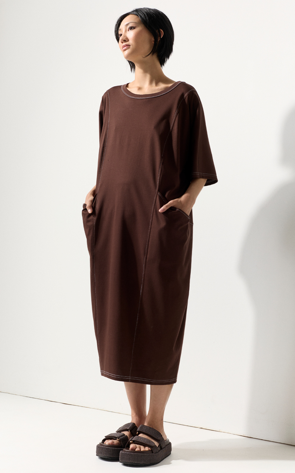Cocoon Dress product photo.