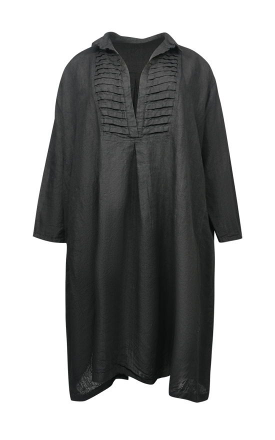 Yves Tuxedo Dress Linen product photo.