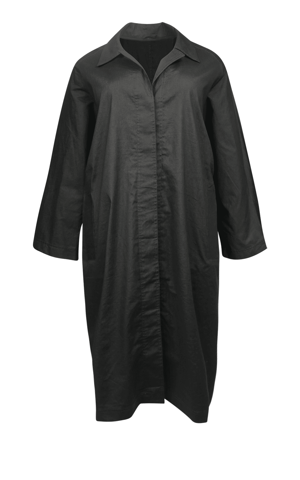 Stretch Linen Dolman Coat product photo.