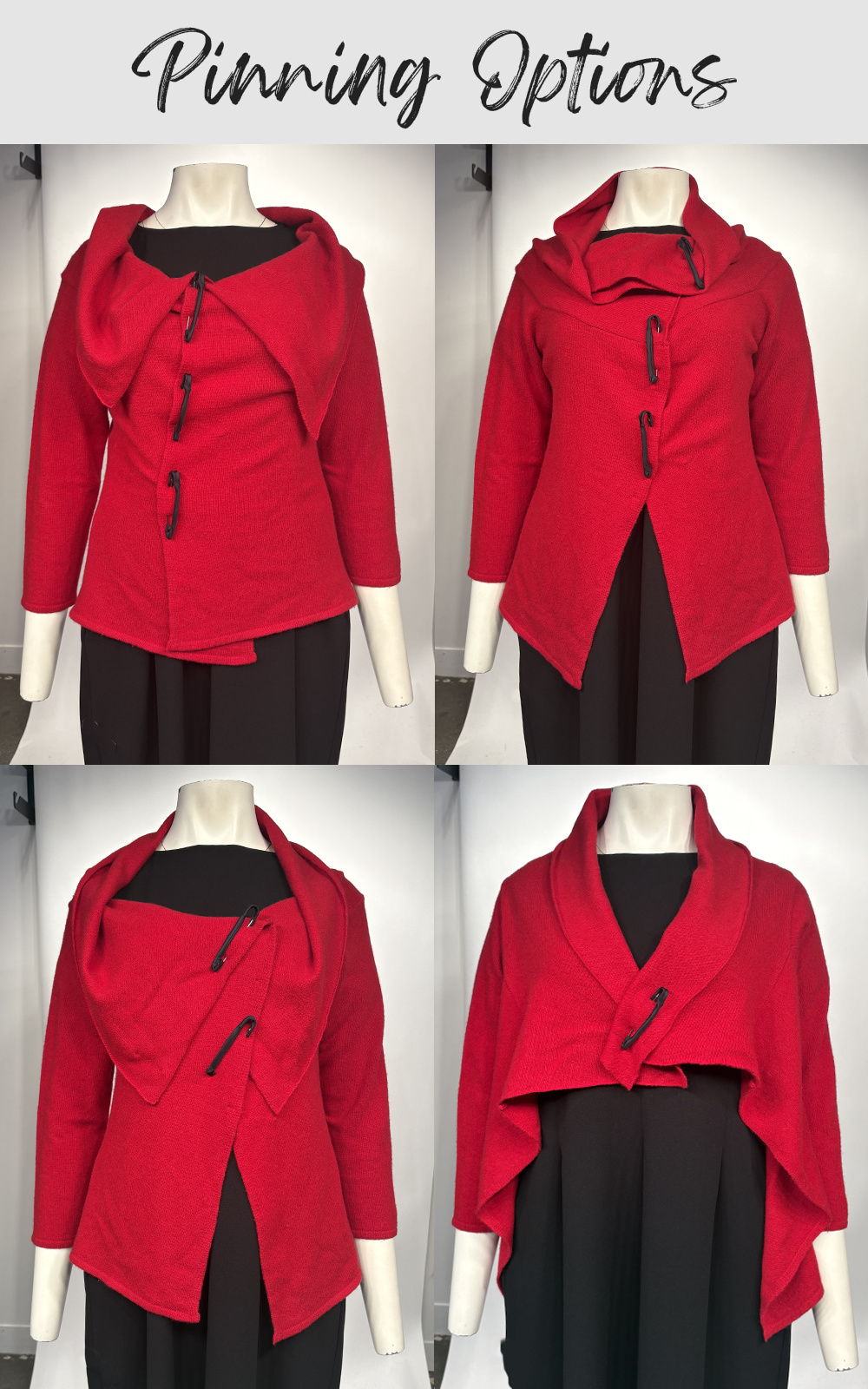 Felt Collar Cardigan product photo.