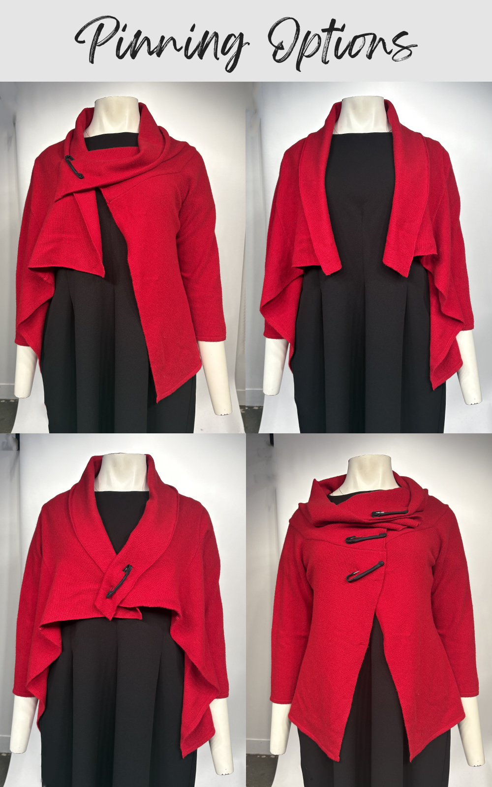 Felt Collar Cardigan product photo.