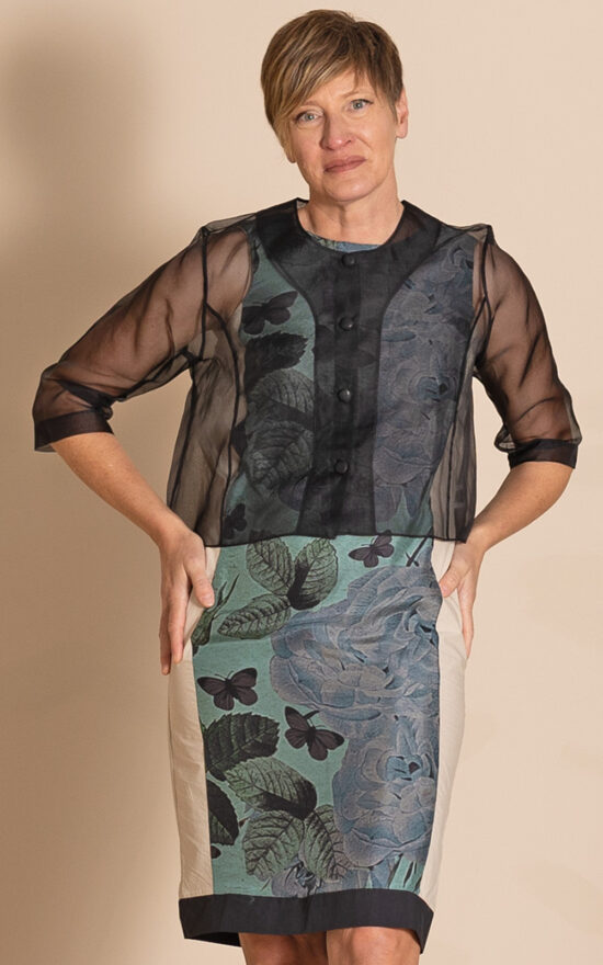 Silk Organza Birdie Jacket product photo.