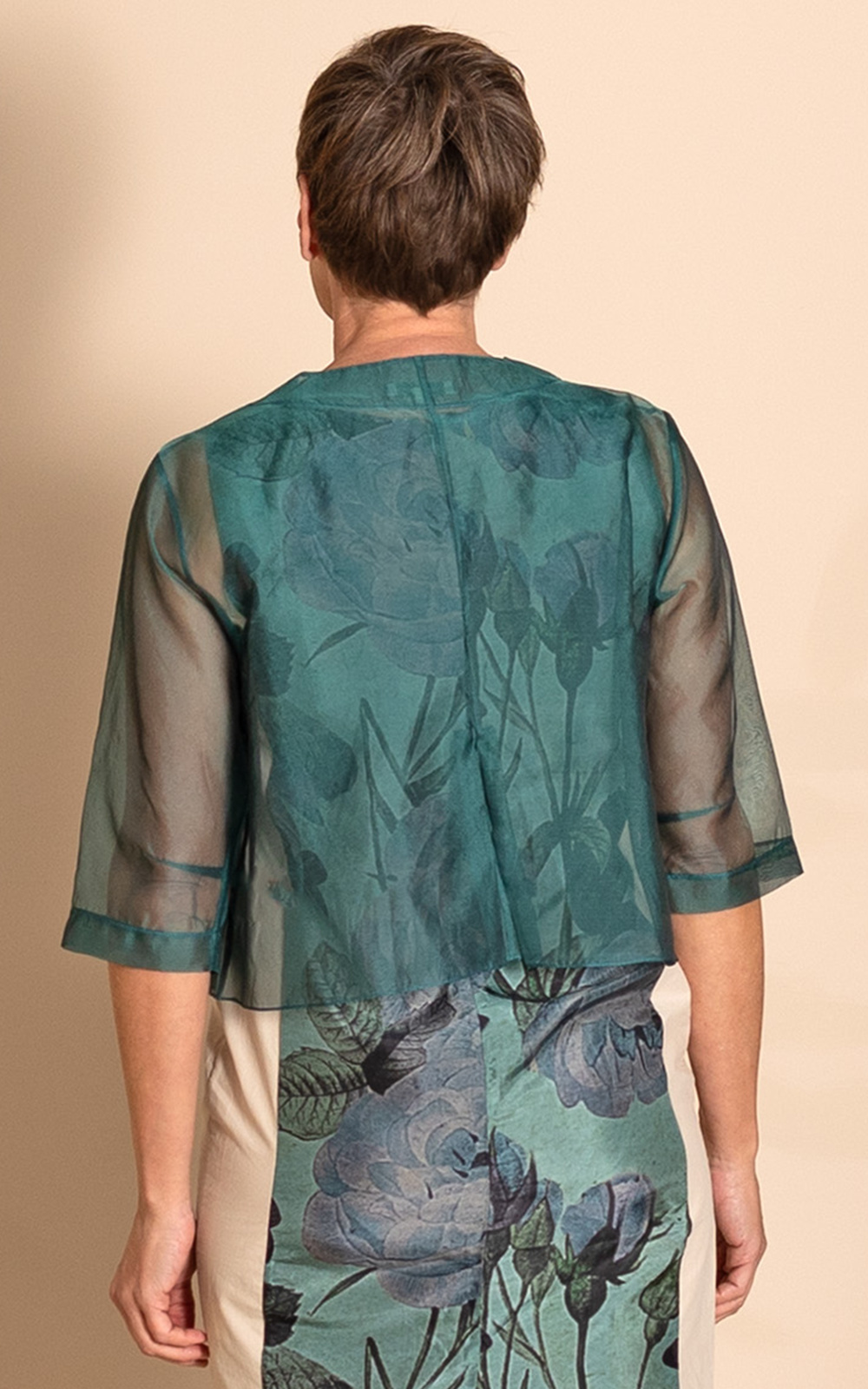Silk Organza Birdie Jacket product photo.