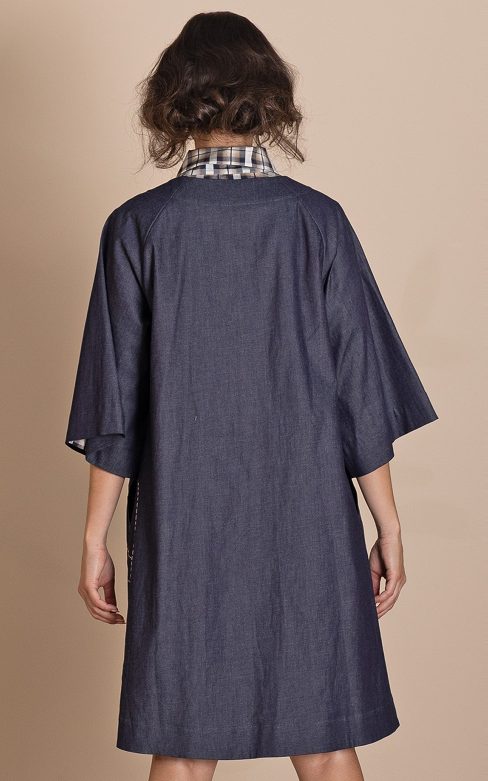 Denim Iris Coat product photo.