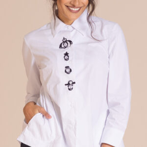 Embroidered Munkh Trapeze Shirt
