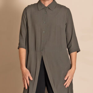 Crepe Long Envelope Shirt