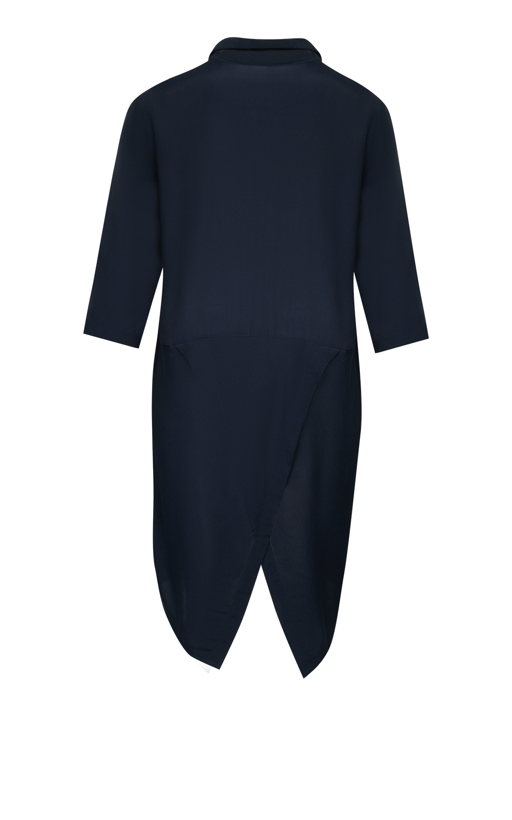 Crepe Long Envelope Shirt product photo.