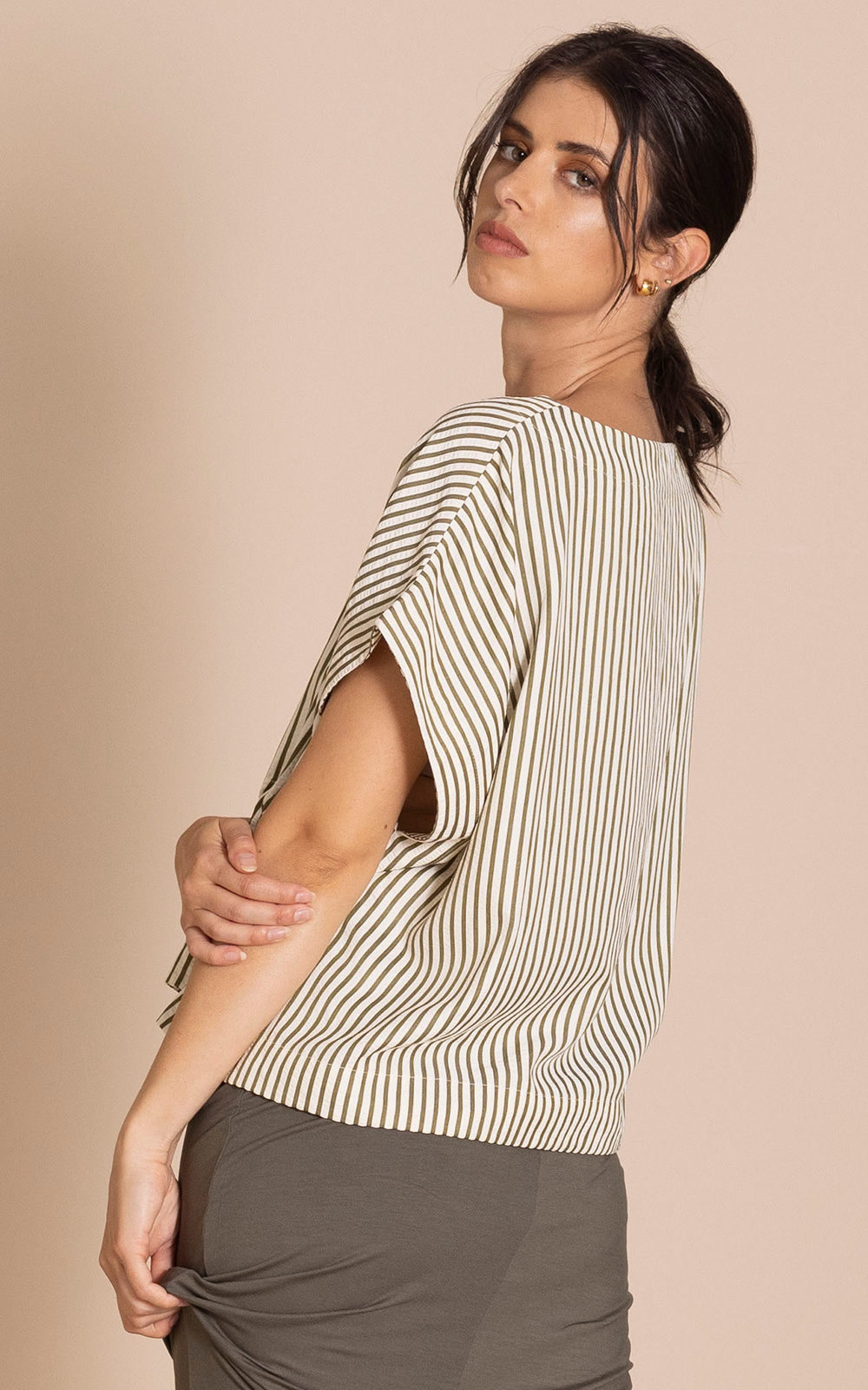 Candy Stripe Tableau Top product photo.