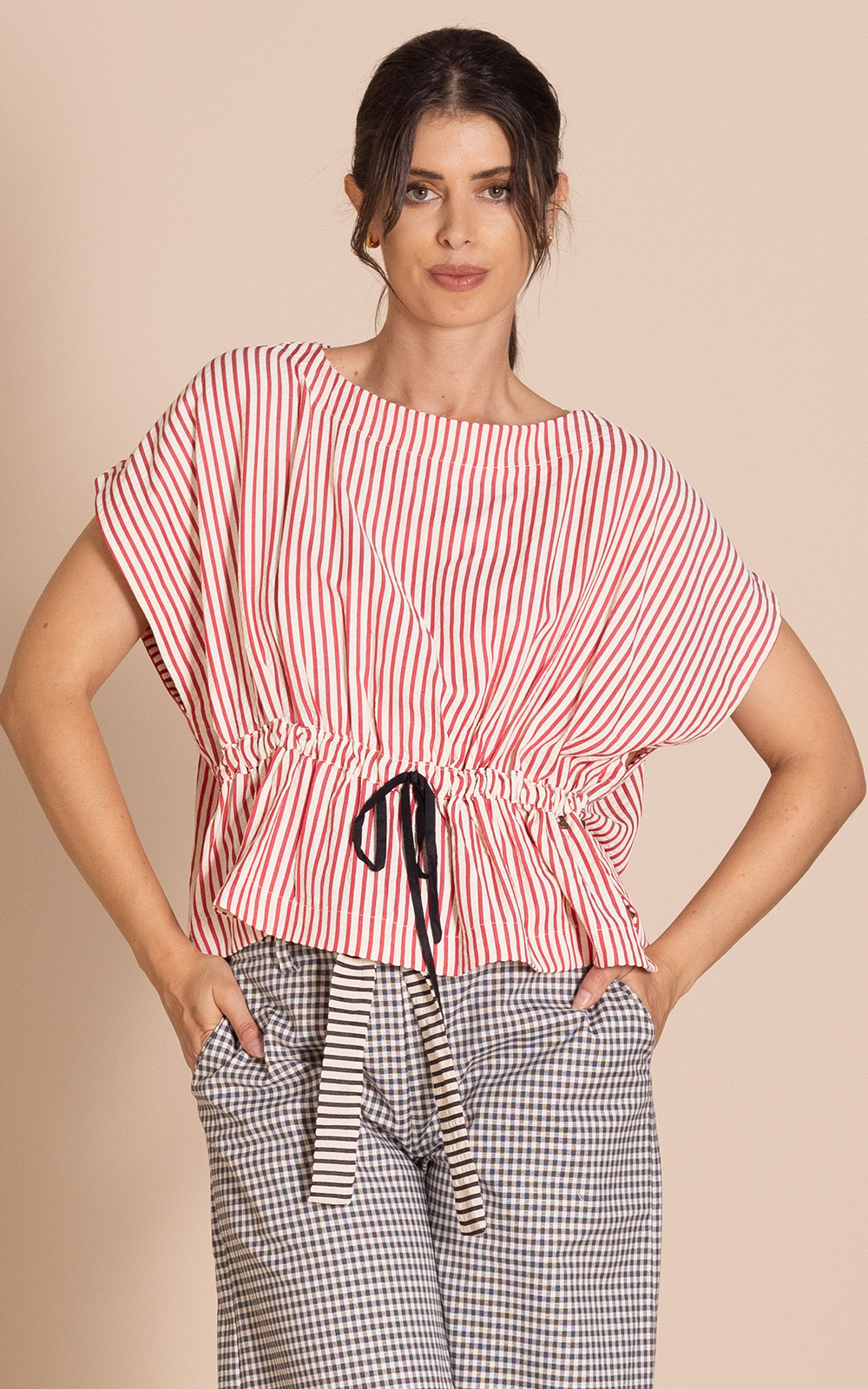 Candy Stripe Tableau Top product photo.