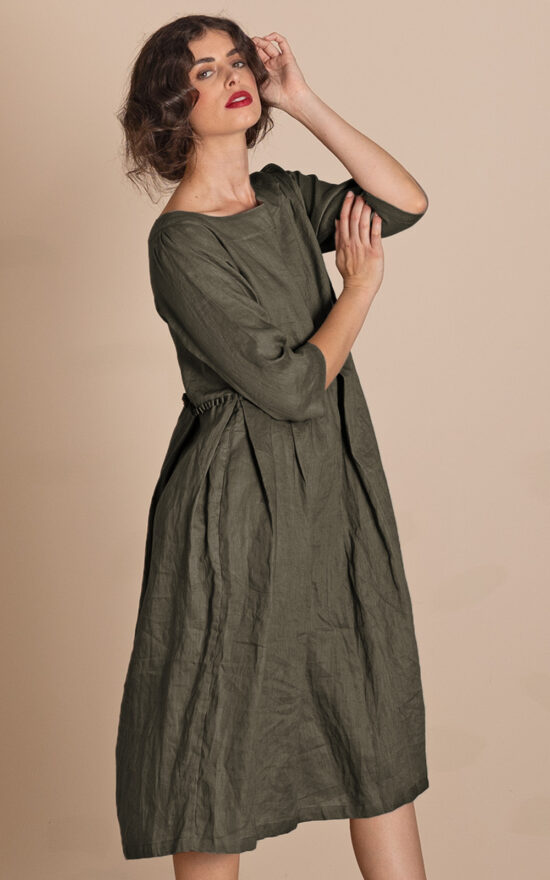 Linen Molly Dress product photo.