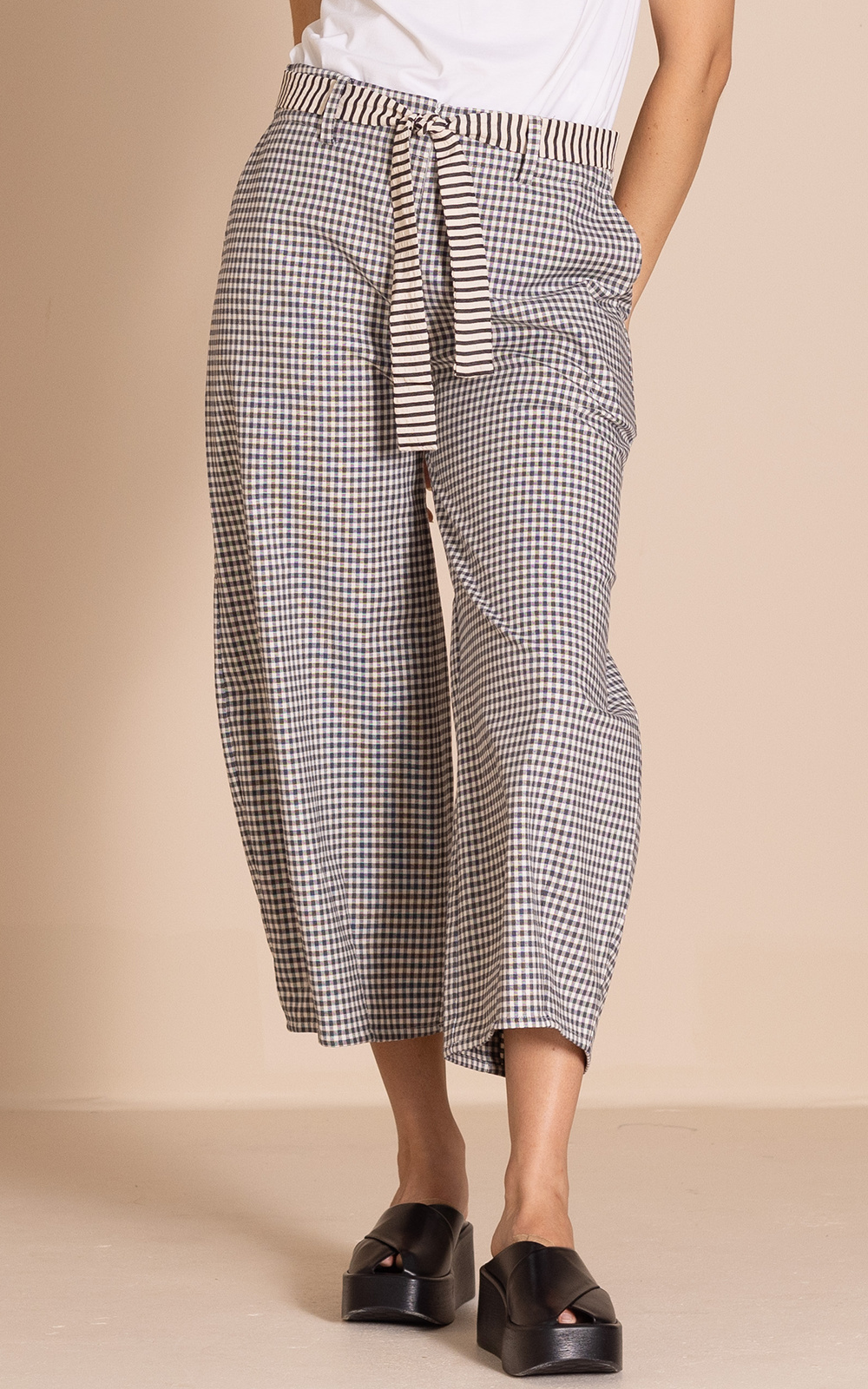 Check Barrel Pant product photo.