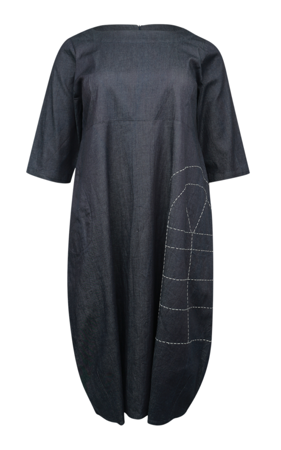 Denim Romance Dress product photo.