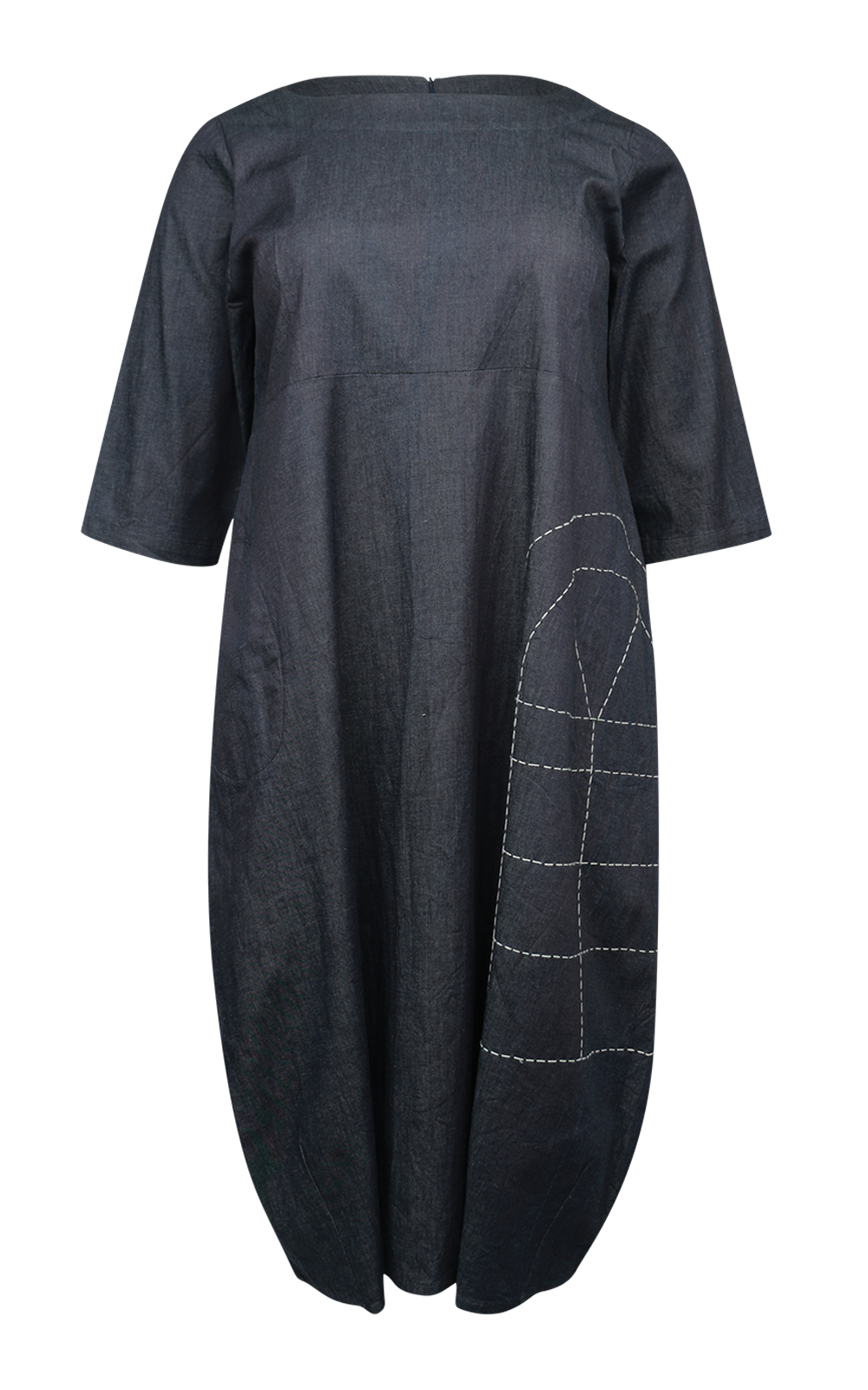Denim Romance Dress product photo.
