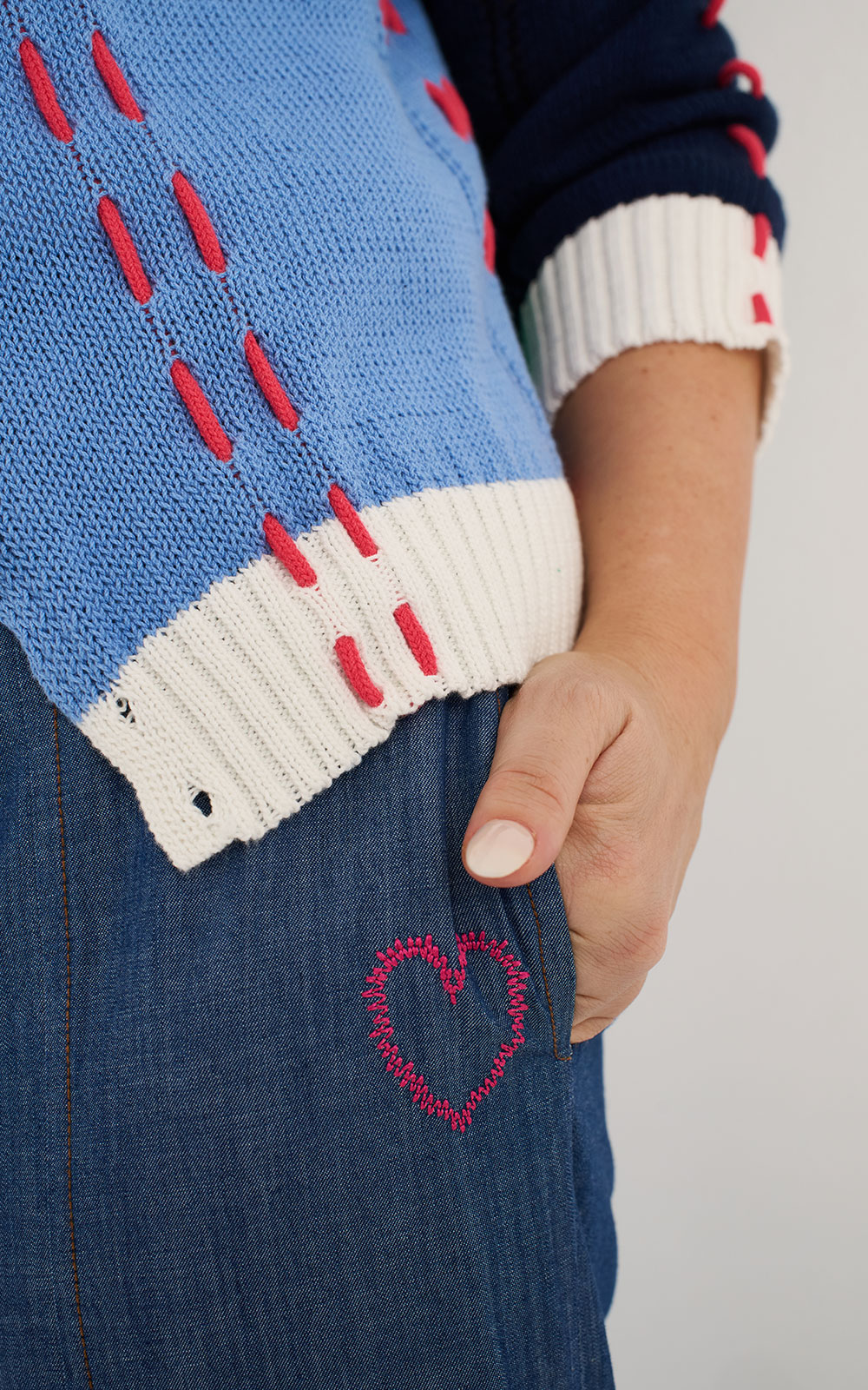 Denim Pant product photo.