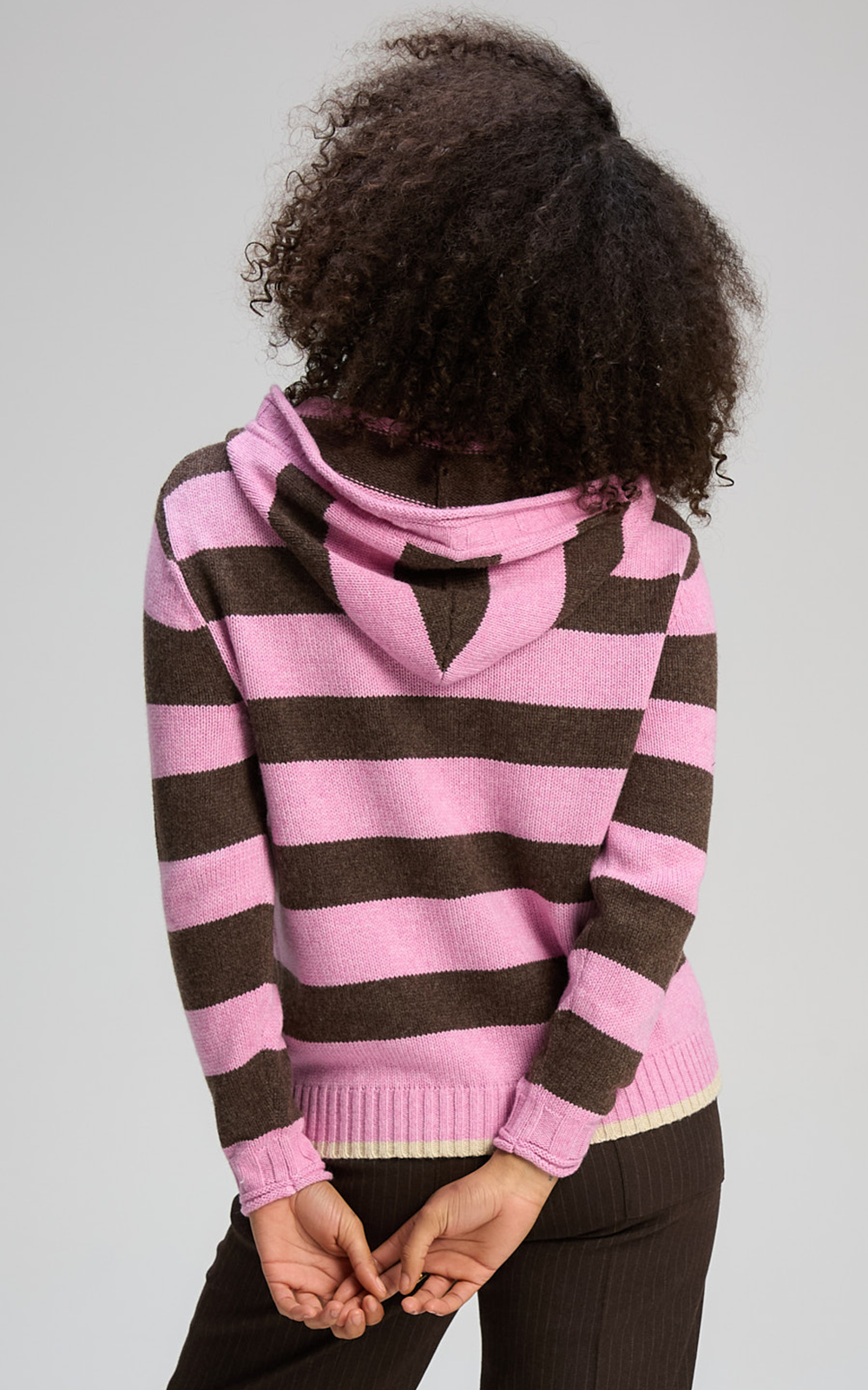 Easy Stripes Hoodie product photo.